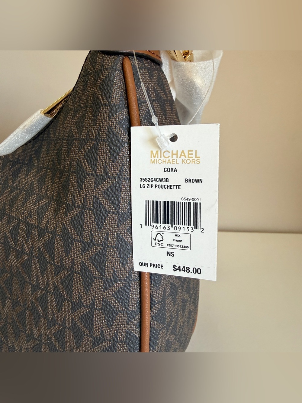 Michael Kors CORA LG ZIP POUCHETTE - Picture 5 of 10